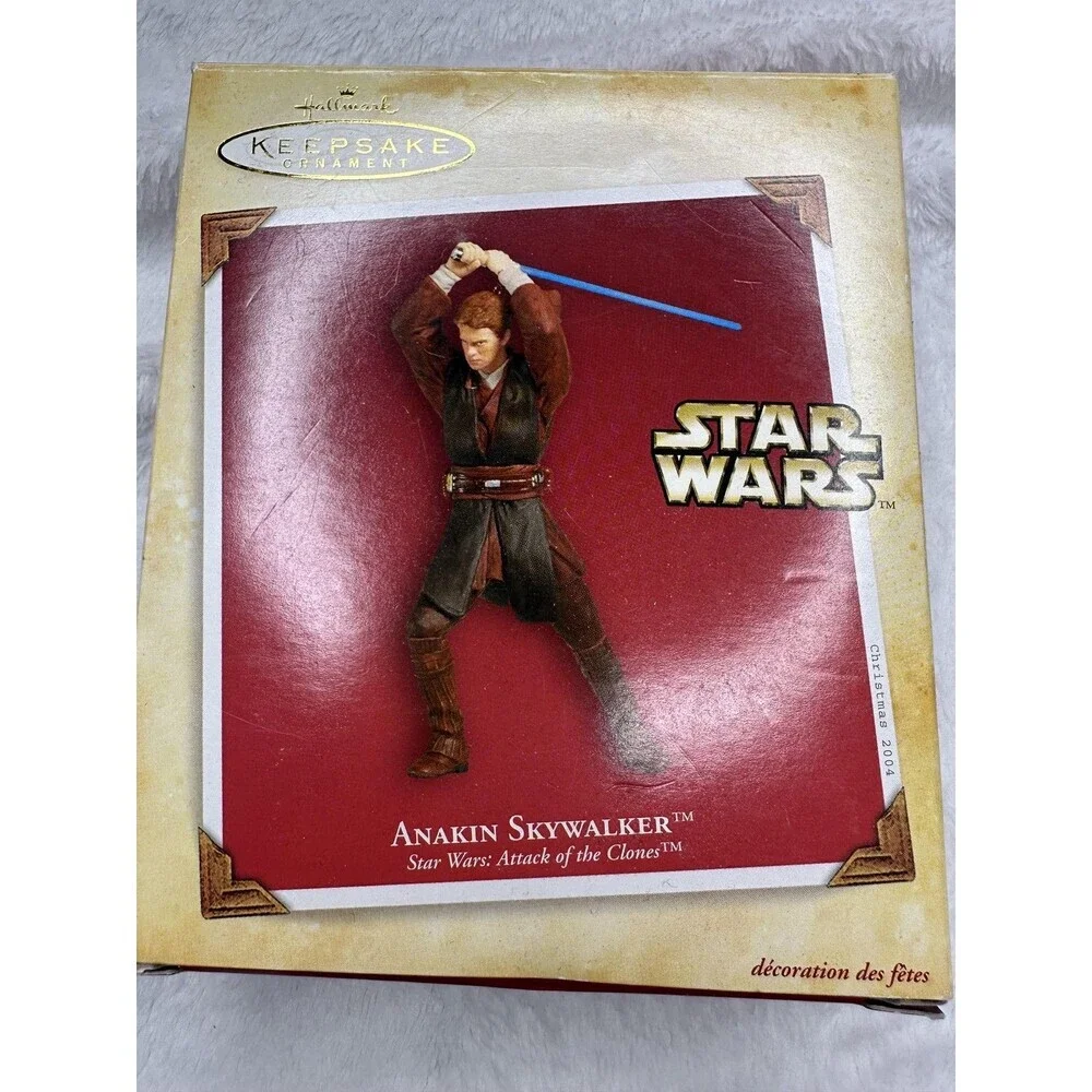 Vintage 2004 Hallmark Star Wars Anakin Skywalker Keepsake Ornament with Lightsab